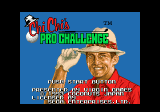 Chi Chi's Pro Challenge Golf (USA) Title Screen